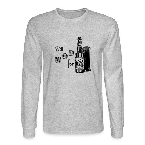 Will WOD For Beer - Men's Long Sleeve T-Shirt
