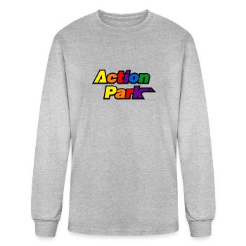 Action Park - Men's Long Sleeve T-Shirt - heather gray - Front