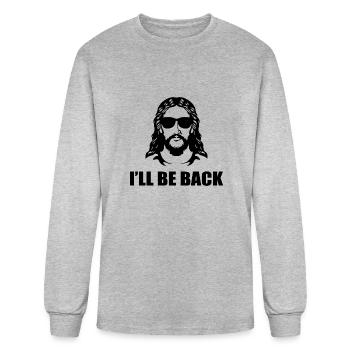 Jesus will be back - Men's Long Sleeve T-Shirt - heather gray - Front