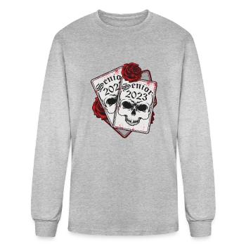 high school senior 2023 - Men's Long Sleeve T-Shirt - heather gray - Front