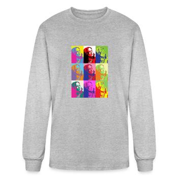 Kamala Harris Senator Democrat Progressive - Men's Long Sleeve T-Shirt - heather gray - Front