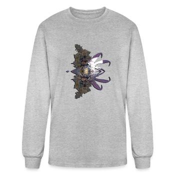 Purple Weed - Men's Long Sleeve T-Shirt - heather gray - Front