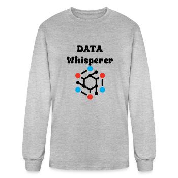 DATA WHISPERER - Men's Long Sleeve T-Shirt - heather gray - Front