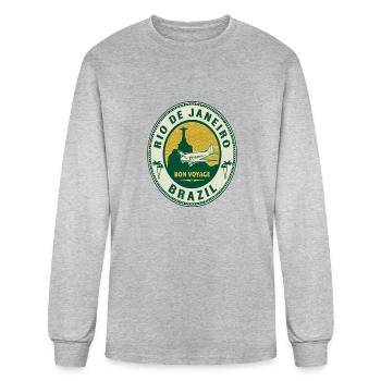 Rio De Janiero travel - Men's Long Sleeve T-Shirt - heather gray - Front