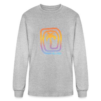 Cool Mallorca Majorca Spain Palm Tree Souvenir - Men's Long Sleeve T-Shirt - heather gray - Front