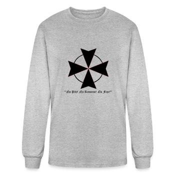 Black Templar - Men's Long Sleeve T-Shirt - heather gray - Front