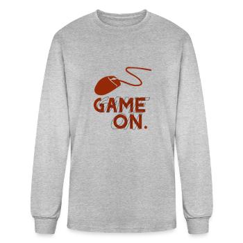 Gaming video games gamble game on - Men's Long Sleeve T-Shirt - heather gray - Front