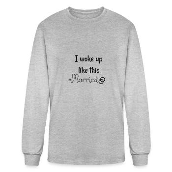 Honey moon - Men's Long Sleeve T-Shirt - heather gray - Front