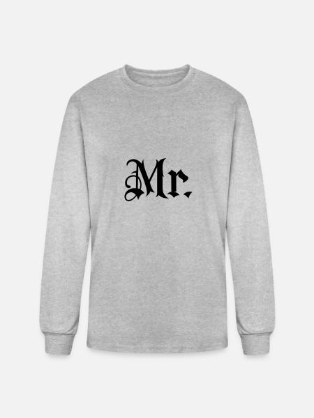 Gladditudes Mr tattoo style - Men's Long Sleeve T-Shirt - heather gray