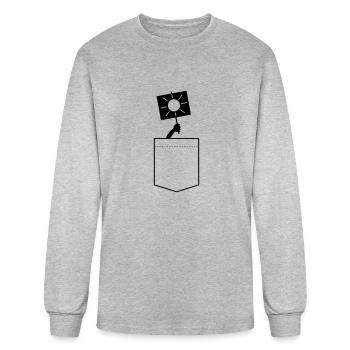 Pocket Full of Sunshine - Men's Long Sleeve T-Shirt - heather gray - Front