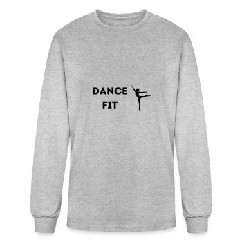 Dance Fit - Men's Long Sleeve T-Shirt - heather gray - Front
