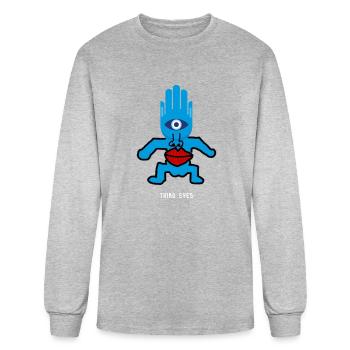 the third eyes premium - Men's Long Sleeve T-Shirt - heather gray - Front