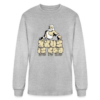 Zeus is god - Men's Long Sleeve T-Shirt - heather gray - Front
