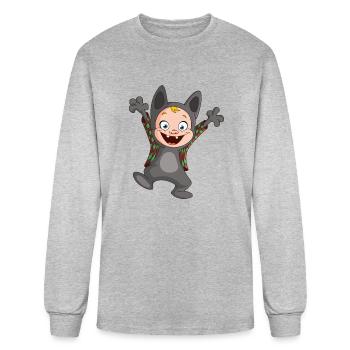 Werewolf Kid - Men's Long Sleeve T-Shirt - heather gray - Front