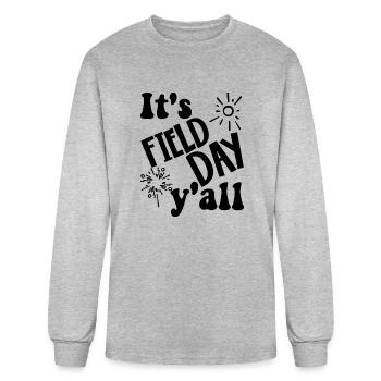 It s Field Day Y all Last Day Of School - Men's Long Sleeve T-Shirt - heather gray - Front