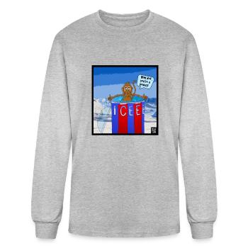 Bartlett Comic Premium - Men's Long Sleeve T-Shirt - heather gray - Front