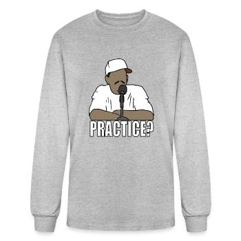 Allen Iverson Practice - Men's Long Sleeve T-Shirt - heather gray - Front