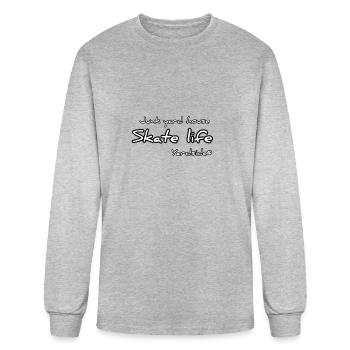 Junk yard house skate life Yardside font logo - Men's Long Sleeve T-Shirt - heather gray - Front