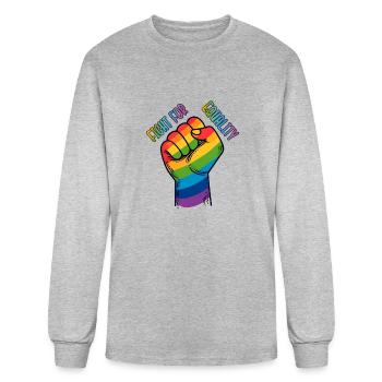 Equality - Men's Long Sleeve T-Shirt - heather gray - Front