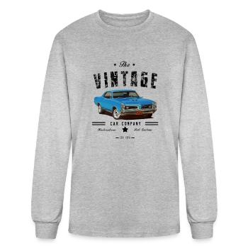 Vintage Car Company - Men's Long Sleeve T-Shirt - heather gray - Front