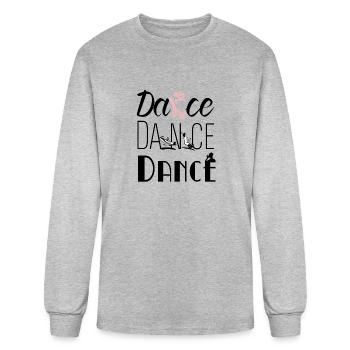 Dance Dance Dance - Men's Long Sleeve T-Shirt - heather gray - Front