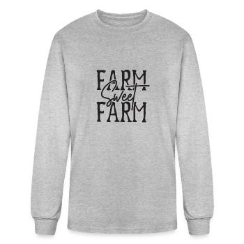 Farm Sweet Farm - Men's Long Sleeve T-Shirt - heather gray - Front