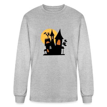 Wanted house - Men's Long Sleeve T-Shirt - heather gray - Front