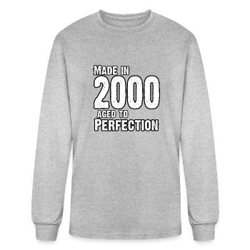 Made In 2000 For Perfection - Born In 2000 - Men's Long Sleeve T-Shirt - heather gray - Front