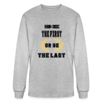 Be The First - Men's Long Sleeve T-Shirt - heather gray - Front