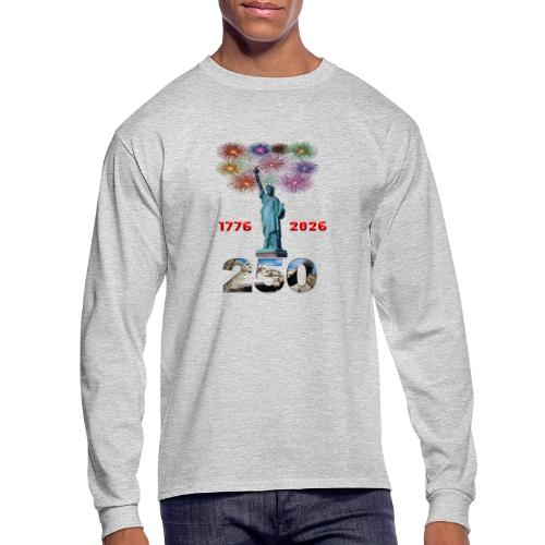1776 - 2026 | 250 Years USA | Fireworks - Men's Long Sleeve T-Shirt