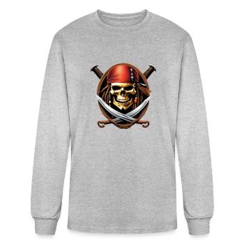 Ocean Raiders - Men's Long Sleeve T-Shirt - heather gray - Front