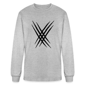 scratches - Men's Long Sleeve T-Shirt - heather gray - Front