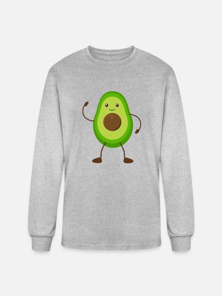 Avo cuddle - Men's Long Sleeve T-Shirt - heather gray