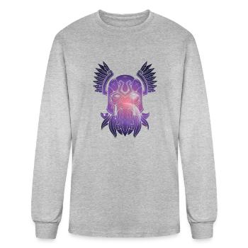 Viking Odin Norse Mythology Valhalla Scandinavian - Men's Long Sleeve T-Shirt - heather gray - Front