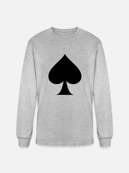 Spade - Men's Long Sleeve T-Shirt - heather gray