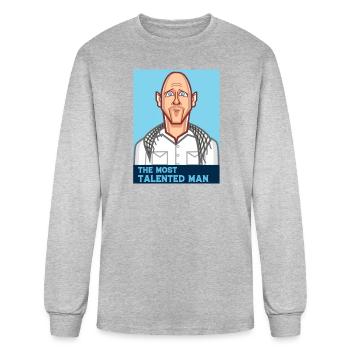 The most talented man-Jonny Sins - Men's Long Sleeve T-Shirt - heather gray - Front