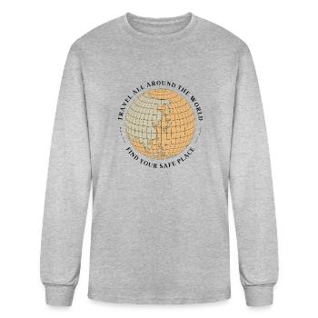 Motivation - T-shirt à manches longues Homme - gris chiné - Devant