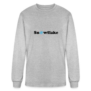 Snowflake - Men's Long Sleeve T-Shirt - heather gray - Front