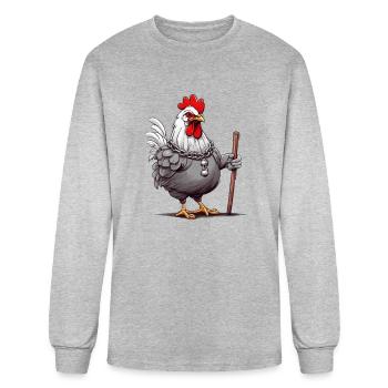 Chicken Thuggets Shirley-Anne - Men's Long Sleeve T-Shirt - heather gray - Front