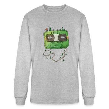 Forest For Rest - Men's Long Sleeve T-Shirt - heather gray - Front