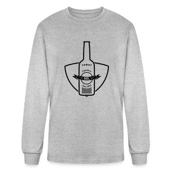 04 SIGNATURE BEER - Men's Long Sleeve T-Shirt - heather gray - Front