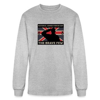 British Armed Forces Day June War Veterans Bristol - Men's Long Sleeve T-Shirt - heather gray - Front