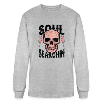 Soul Searching - Men's Long Sleeve T-Shirt - heather gray - Front