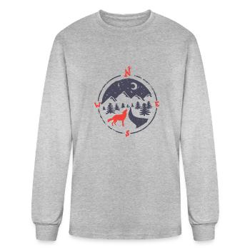 Call of the North - Men's Long Sleeve T-Shirt - heather gray - Front