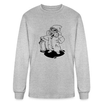 graffiti character - Men's Long Sleeve T-Shirt - heather gray - Front