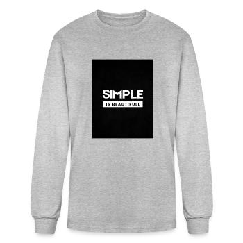 SIMPLICITY - Men's Long Sleeve T-Shirt - heather gray - Front