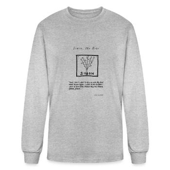 Simon, the Rose - Men's Long Sleeve T-Shirt - heather gray - Front