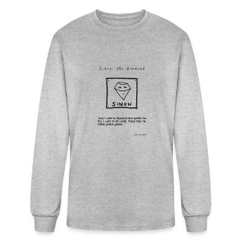 Simon, the Diamond - Men's Long Sleeve T-Shirt - heather gray - Front