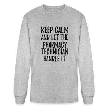 The Pharmacy Technician - Men's Long Sleeve T-Shirt - heather gray - Front