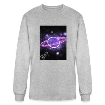 Space Constellation - Men's Long Sleeve T-Shirt - heather gray - Front